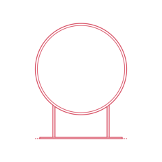 Objects Table Mirrors Jackie Glam Accent Mirror Sticker Outline Svg File, Free Vectors File